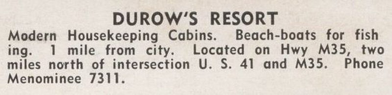 Durows Cabins (Durows Resort) - Vintage Postcard (newer photo)